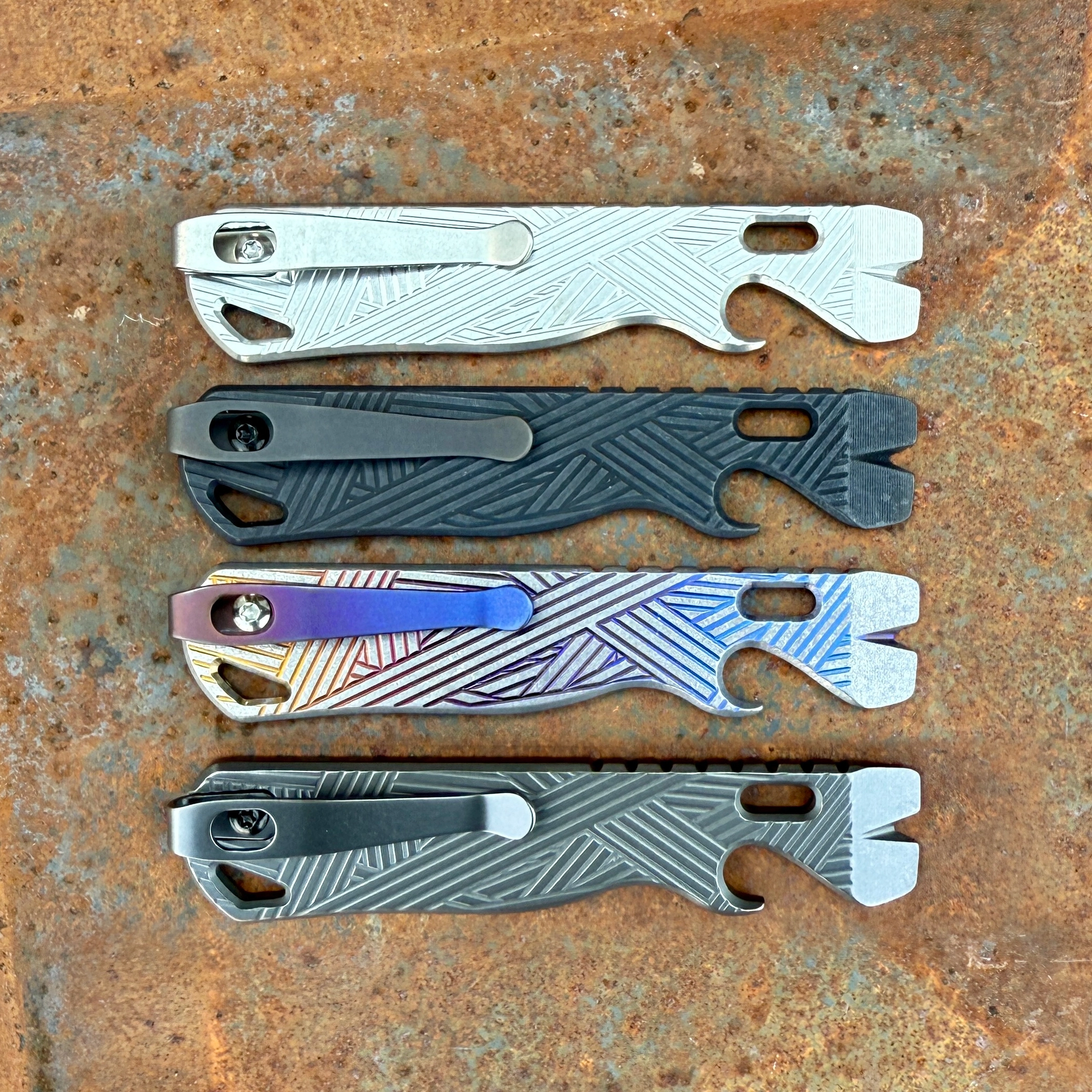 All Access Pass v1s Samurai Titanium Prybar EDC Pocket Tool Plain